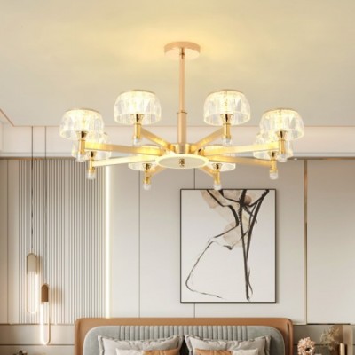 北欧轻奢吊灯现代创意水母客厅灯设计师餐厅大气卧室全屋灯具批发