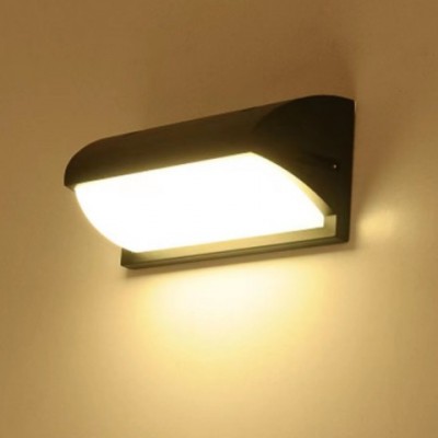 壁灯LED防水防潮简约方形半圆形外墙装饰围墙走廊室内外通用灯具