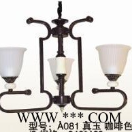 吊灯灯饰灯具美式新中式现代简约黑色铁艺高端会所客厅餐厅个性吊灯A081图1