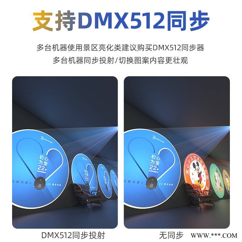 户外亮化花海公园地面4-8图射灯DMX512同步联动logo投影射灯高清图1