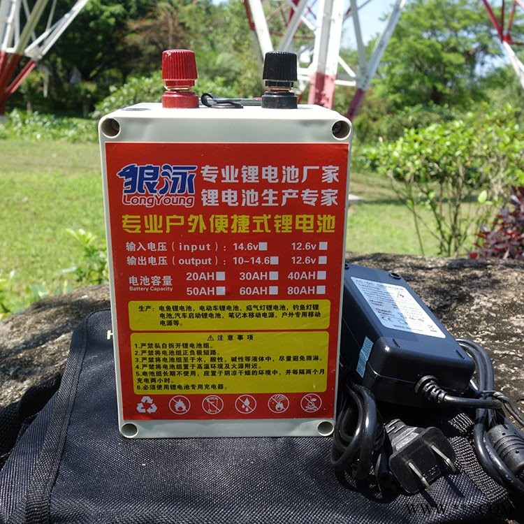 12v钓鱼大功率锂电池，12v夜钓鱼射灯锂电池，钓鱼用的疝气灯锂电池图1
