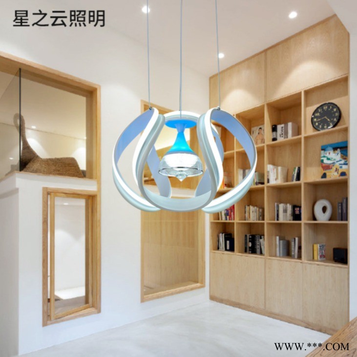 个性餐吊灯 后现代北欧吧台客厅灯具 创意单头led展会个性吊灯图1