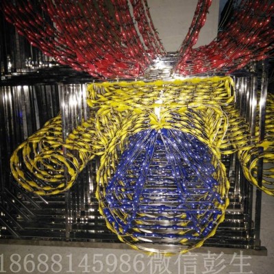 工厂直销 LED平面造型灯 七彩孔雀造型灯 户外吊灯