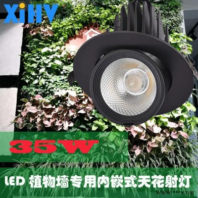 LED绿植墙/立体蔬菜培育盆栽多肉花店补光灯内嵌式射灯（象鼻灯）XIHV