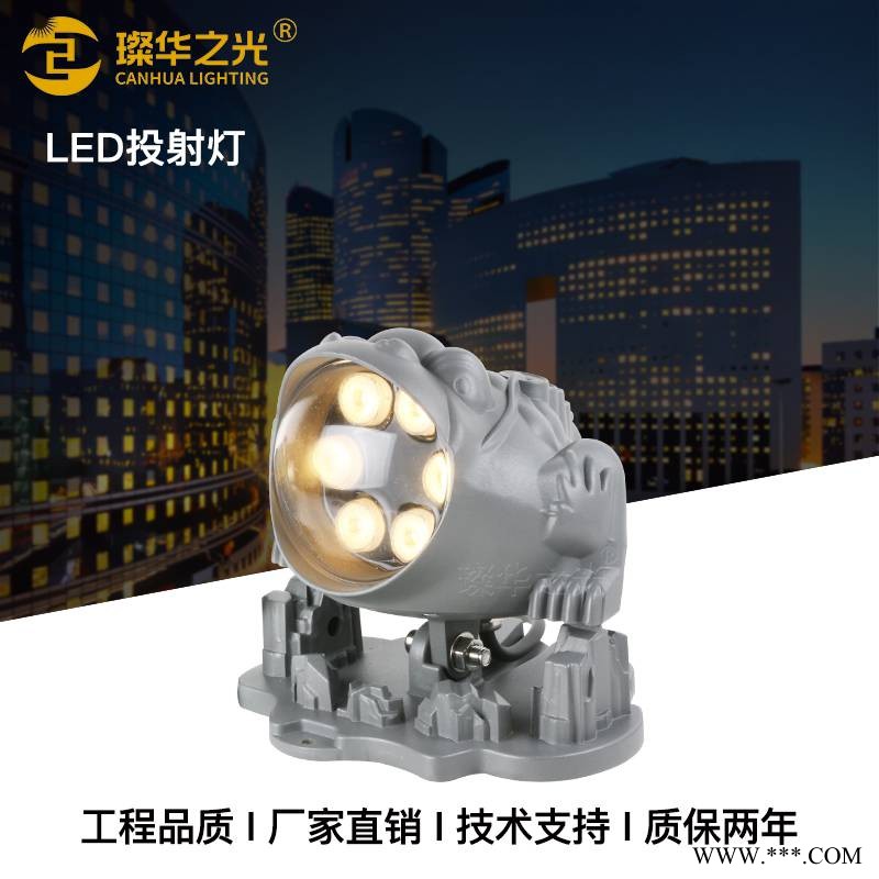 LED金蟾射灯压铸铝投光灯户外防水别墅庭院假山景观射树灯图1