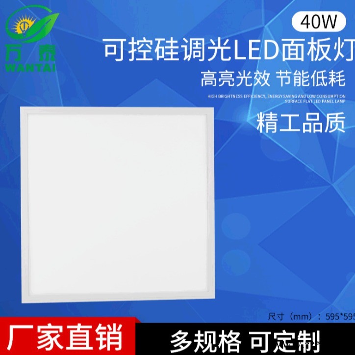 万泰厂家直销 批发600x600LED集成吊顶灯 工程面板灯厨卫灯吸顶灯.图1