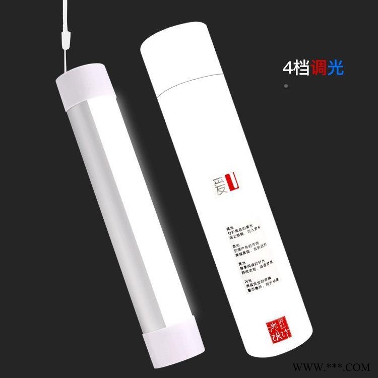 多功能便携LED野营灯 四档可调露营帐篷灯 节日礼品充电款小台灯图1
