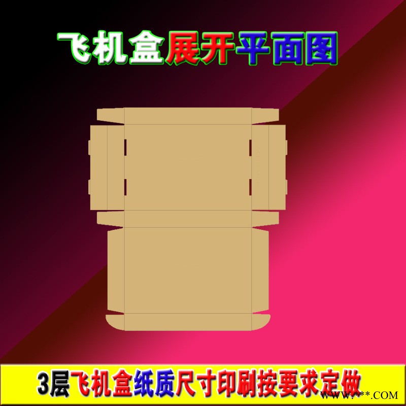 7飞机盒吸顶灯LED面板灯 纸箱纸盒 白色涂布纸材质 加强 加硬图1