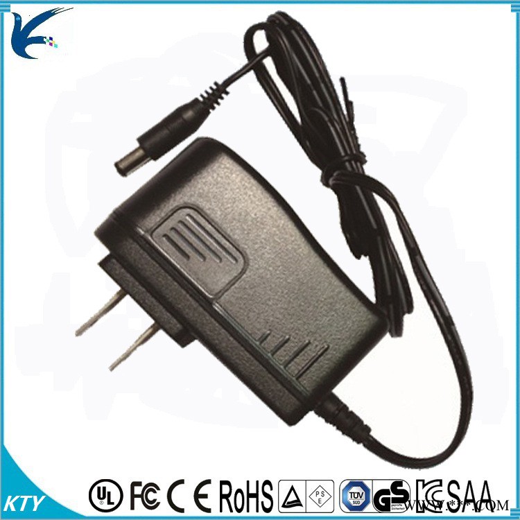 直销24V0.35A插墙式美规 LED台灯电源适配器图1