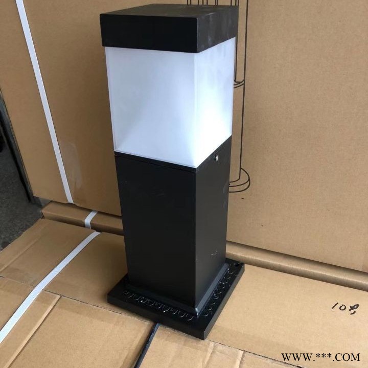 苏北照明  太阳能草坪灯 庭院景观灯 花园 别墅 公园户外防水新中式柱头灯草地灯 方形草坪灯 铝制品草坪灯 节能草坪灯图1