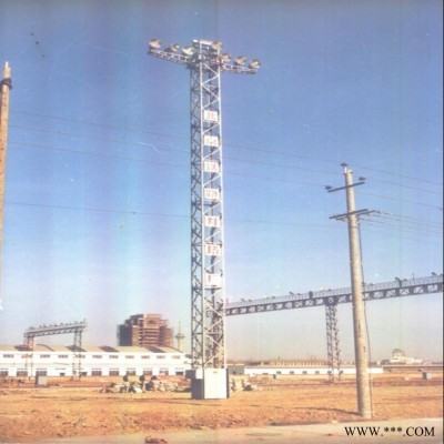 泰翔设计制作升降式铁路投光灯塔 固定式煤场投光灯塔  投光灯塔厂家 质保30年