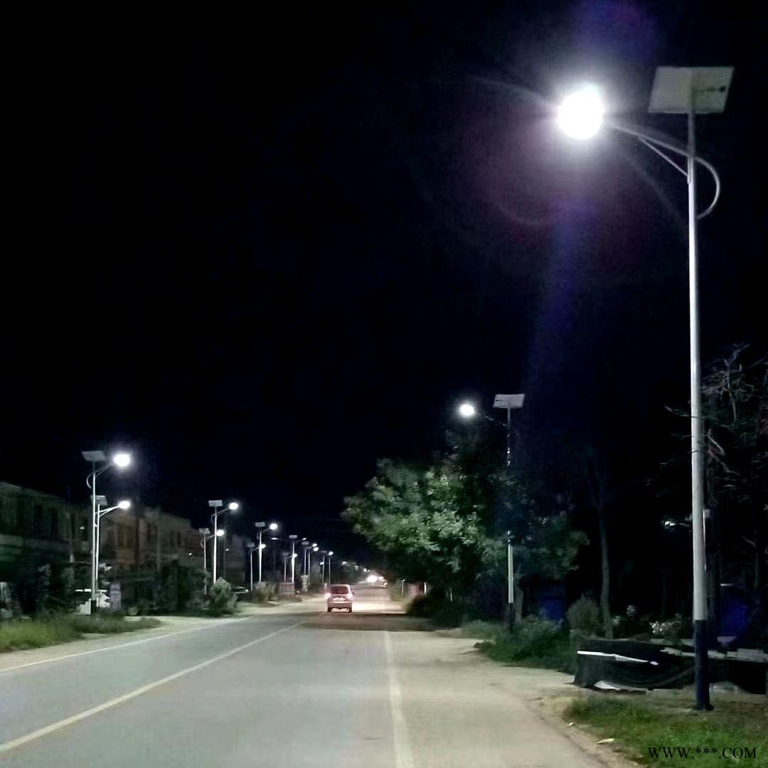 农村太阳能路灯 大功率路灯  自弯臂路灯  路灯价格  路灯厂家 量大优惠  检验合格图1