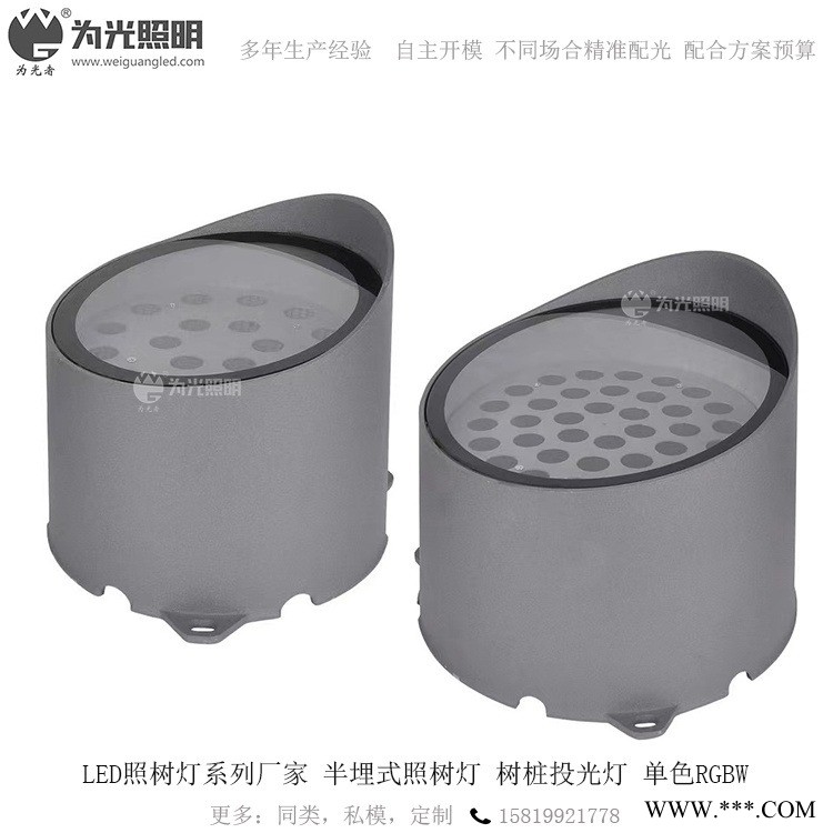 为光照明 半埋式36WLED树桩灯 半地埋IP67LED照树厂家 草坪亮化投光灯系列 园林投光灯厂家WG-09图1