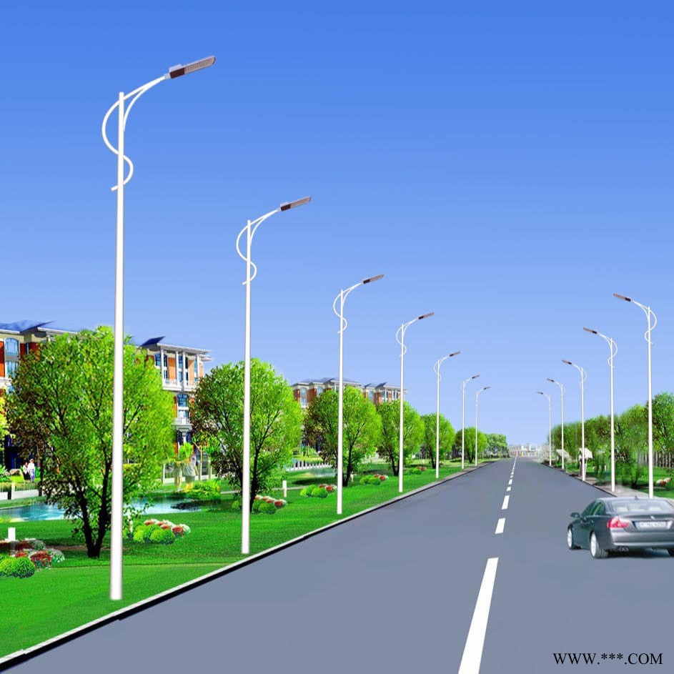 霁月灯饰  太阳能路灯  市电路灯 小区景观灯  一体胡路灯 风光互补路灯 厂家直销图1