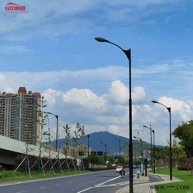 耀中灯饰热镀锌钢材市电路灯厂家   晋城市电大功率路灯    工程款市电路灯厂家图1