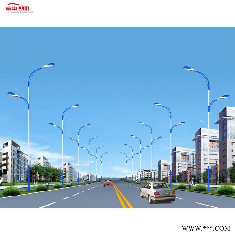 市电路灯价格    株洲市单臂路灯灯杆   市电路灯价格图1