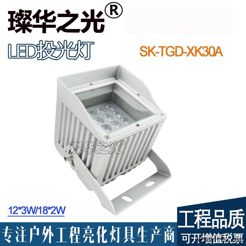 璨华照明SK-TGD-XK30 LED投光灯18-100W户外大功率方形私模投光灯可拼接图1