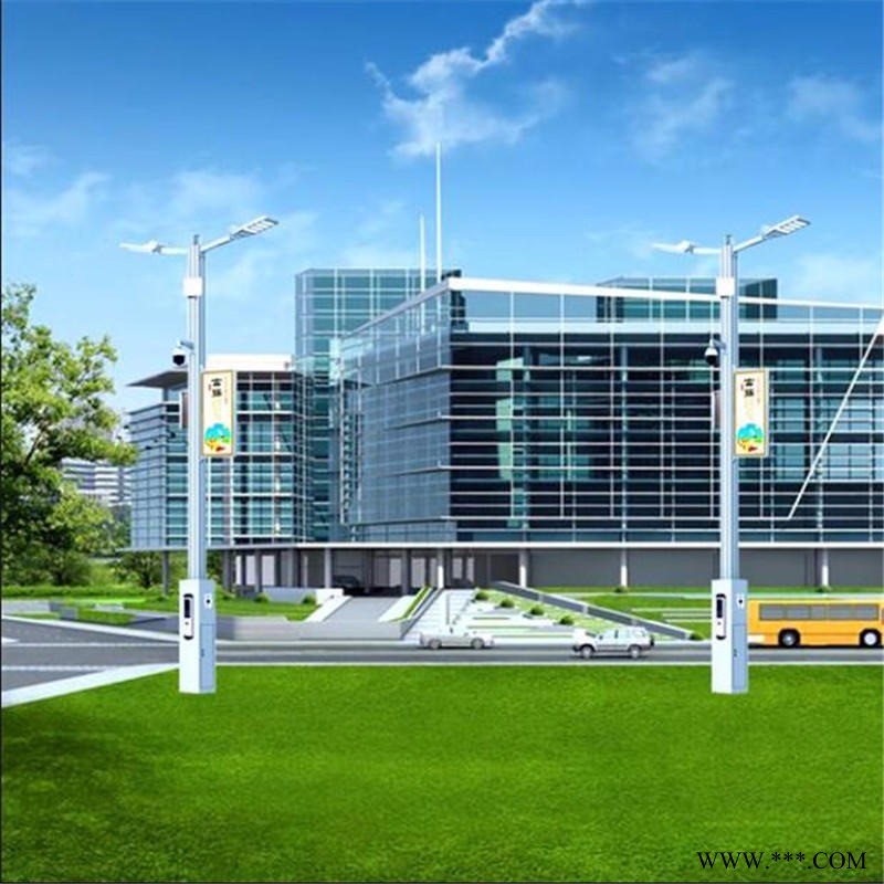 六盘水智慧路灯厂家 智慧路灯5G充电桩城市照明物联网太阳能智能路灯灯杆6/7/8米定制图1