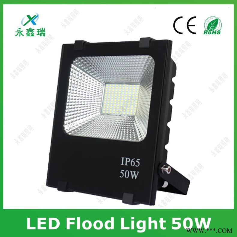 50W投光灯 LED鳍片散热泛光灯 户外IP65防水尘桥梁工程投射灯深圳泛光灯工厂直销100W150W200W图1