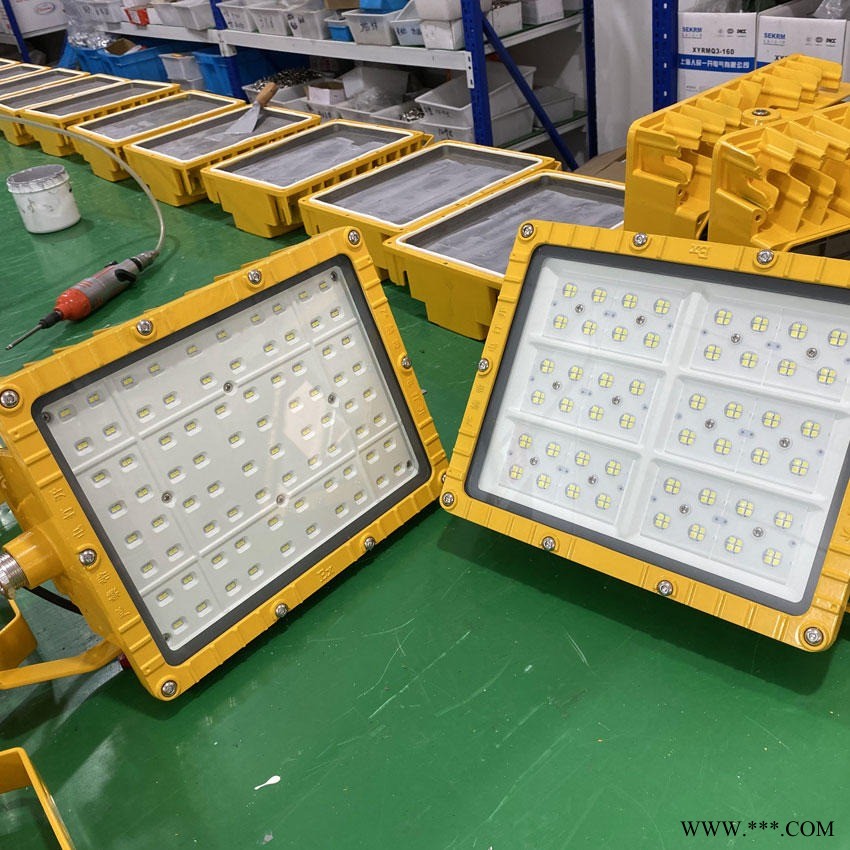 液化气站LED防爆平台灯_护栏式防爆150W照明灯_喷砂间吸顶式防爆投光灯 防爆合格证齐全图1