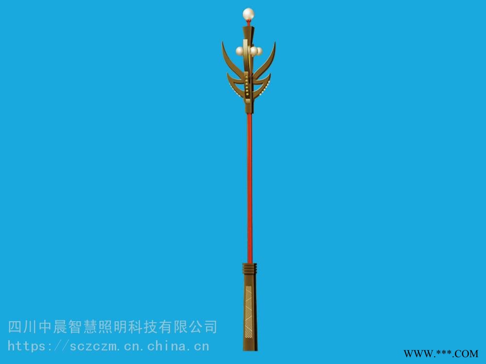 中晨路灯报价不锈钢单臂路灯公园单臂路灯图1