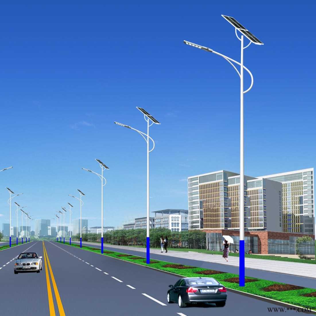江苏新能源路灯 6米工程路灯霁月照明路灯精选厂家图1