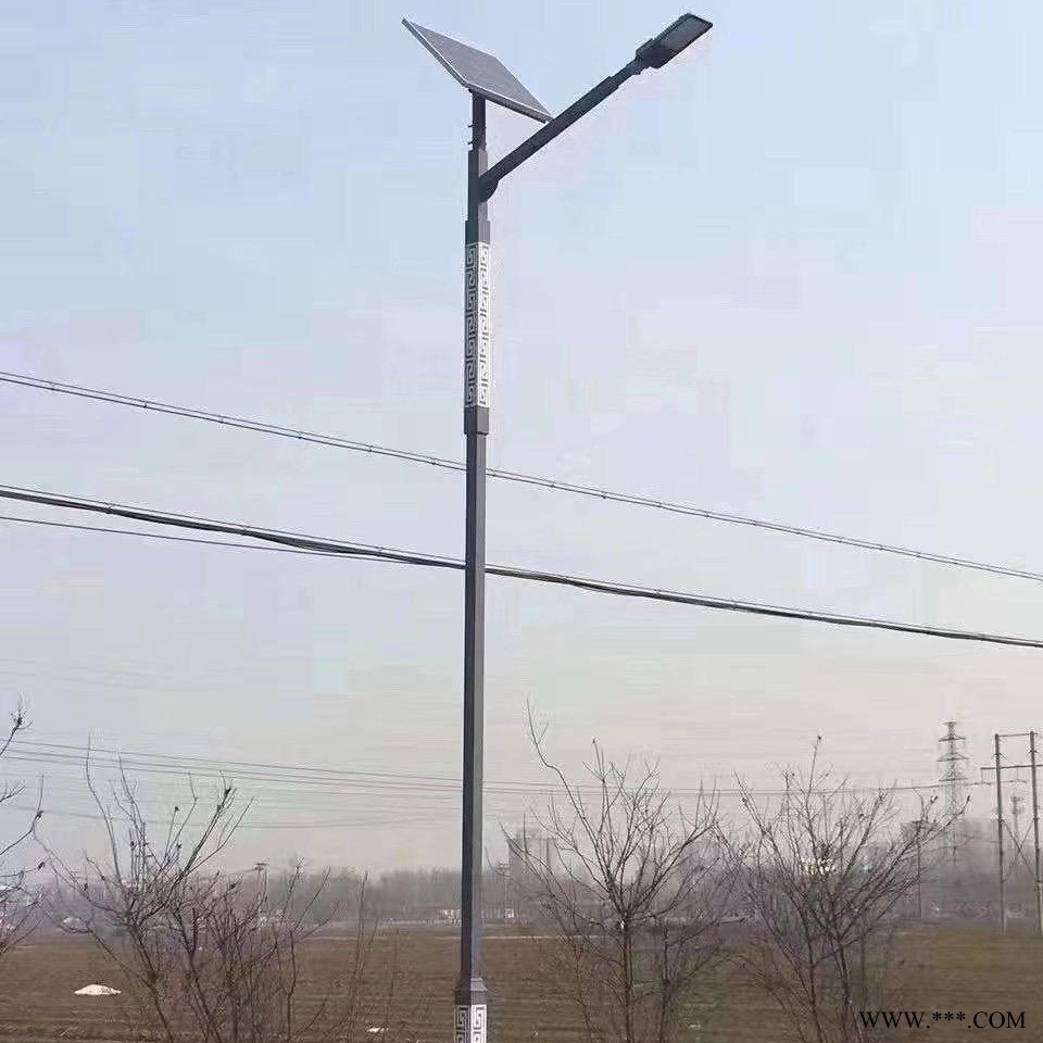 霁月路灯 回纹灯杆 太阳能路灯 热镀锌喷塑 8米路灯 市政工程 厂家直销图1