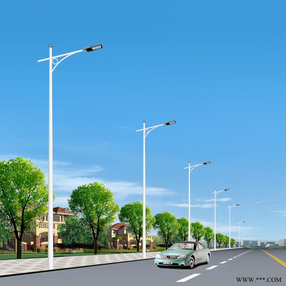 霁月灯饰  专业生产太阳能路灯 户外30W40W一体化户外防水路灯 农村道路路灯图1