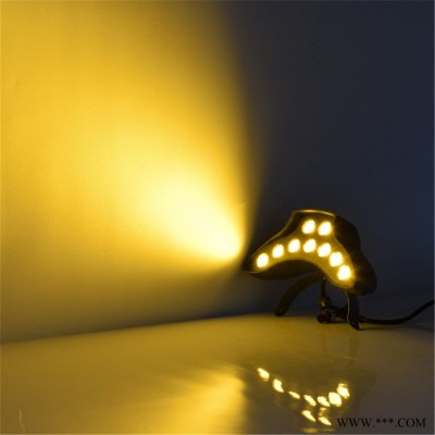 屋顶户外亮化瓦片灯 半圆铝材瓦片投光灯 光臣照明品牌瓦楞灯