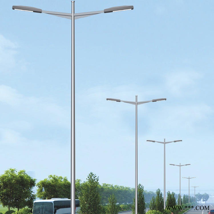 金秋路灯厂家 60wled路灯价格 大功率led太阳能路灯批发 厂区景区古镇亮化8米灯杆图1