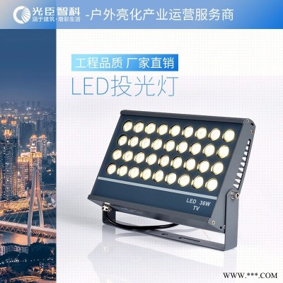 30W户外RGB投光灯 LED楼体亮化厂家 室外照明灯具