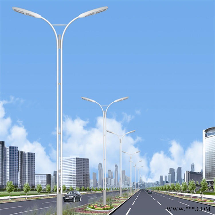 金秋 双臂 100Wled路灯，大功率150Wled路灯，5米6米12米路灯杆生产 厂家图1