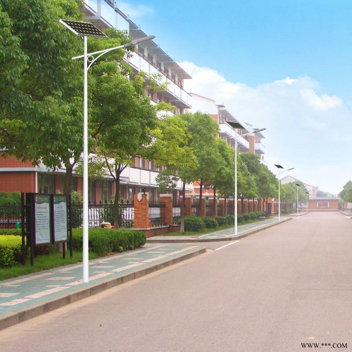 扬州太阳能路灯  高6米市政工程路灯安装定制 霁月路灯 太阳能路灯批发图1