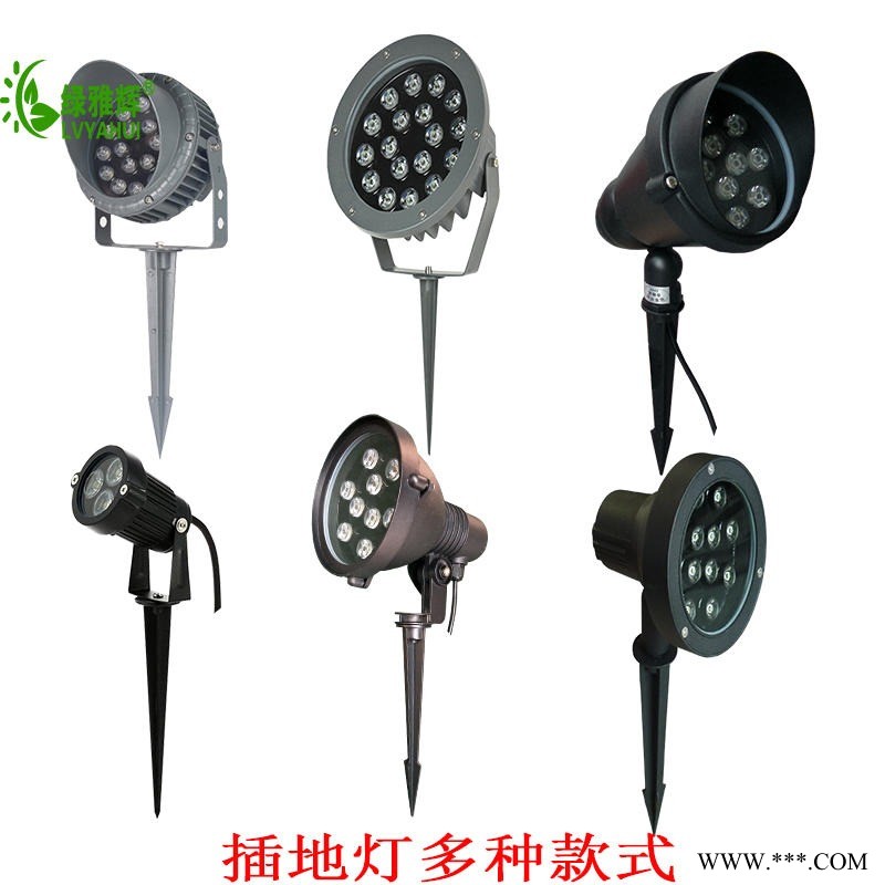 LED插地灯9W 12 W 15W18W照树灯36W草坪插地投光灯园林公园射树灯图1