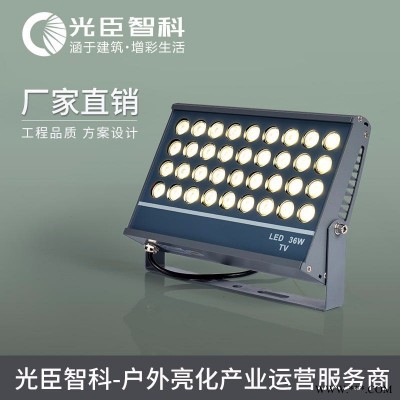 方形200W投光灯 RGB抱树灯定制 酒店楼体亮化灯具厂家