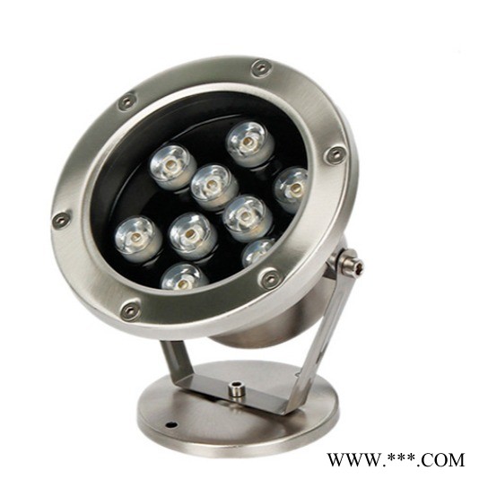 乔光照明供应QG-SX230 led七彩RGB水底灯9W广场不锈钢LED水下灯图1