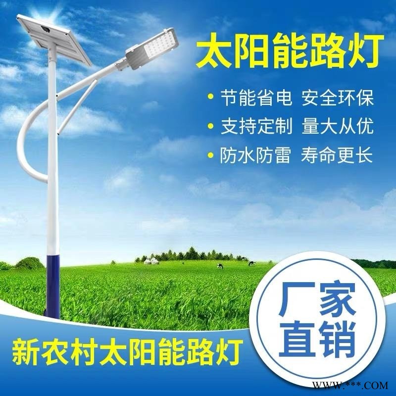 太阳能LED路灯 德州路灯直销乡村照明厂区公园花园路灯图1