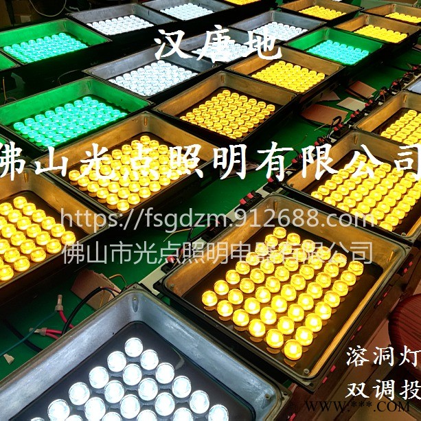 光点照明 专注溶洞亮化照明灯具供应十年以上 潮湿溶洞灯具 双调投光灯 双调地埋灯 双调洗墙灯 遥控记忆调光调色功能图1