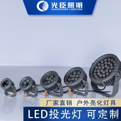 承接楼体亮化工程灯具 30W射树照明灯具 RGBW七彩投光灯