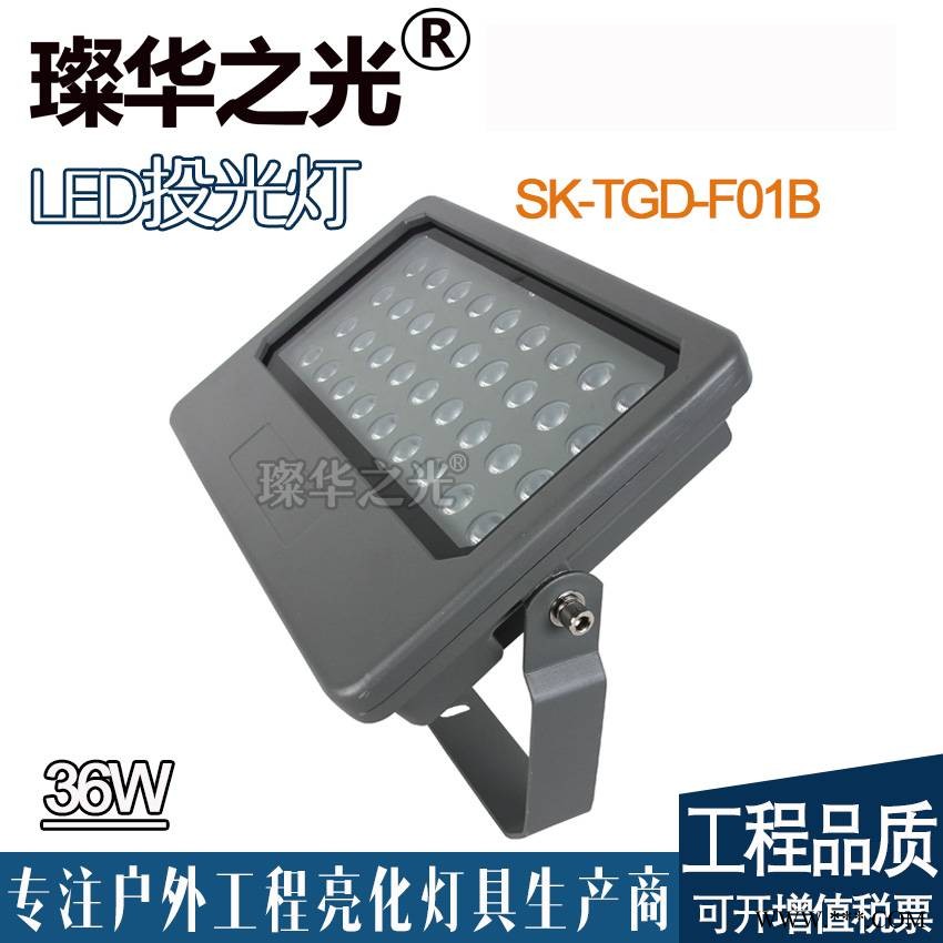 璨华照明LED方形投光灯庭院公园亮化户外防水照树灯图1