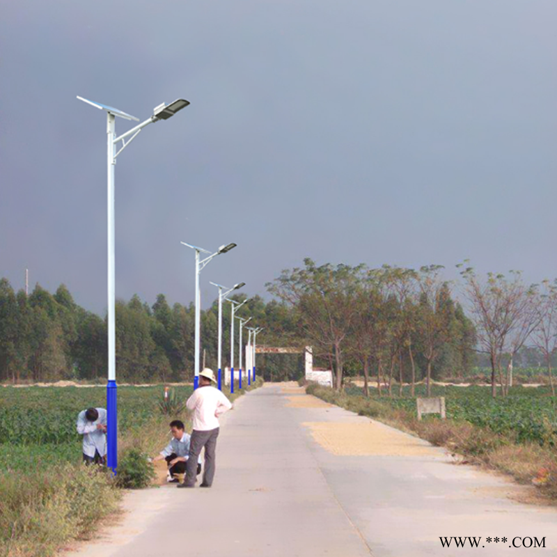 太阳能led路灯 湖南永州6米30w路灯一体化路灯图1