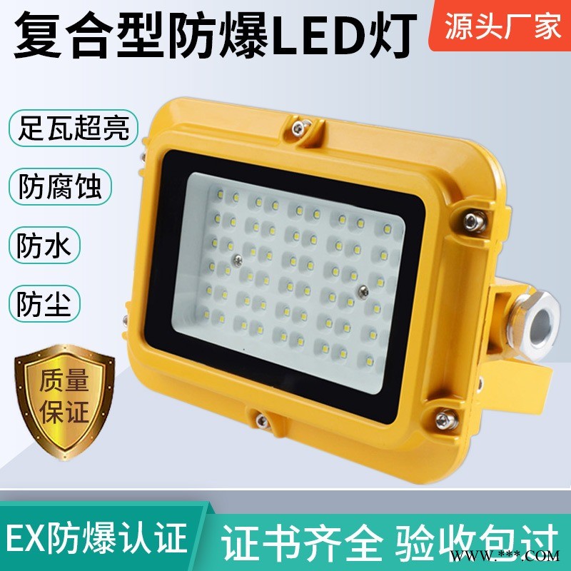 防爆LED灯具三防工厂灯防潮防腐仓库房照明灯防爆投光灯图1