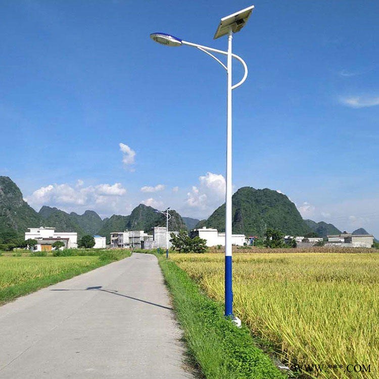 宁夏吴忠太阳能LED路灯 宁夏路灯厂家 宁夏吴忠市政道路单双臂路灯 道路灯厂家直销图1