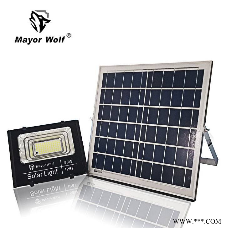 太阳能路灯厂家批发LED太阳能投光灯户外防水农村家用工厂图1