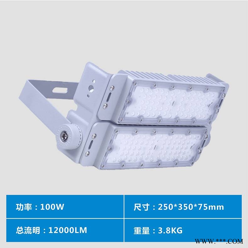 超薄模组高亮led隧道投光灯100W图1
