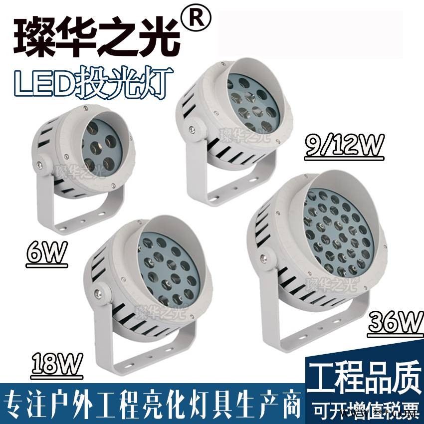 璨华照明SK-TGD-XP20 LED投光灯36W户外防水圆形投射灯图1