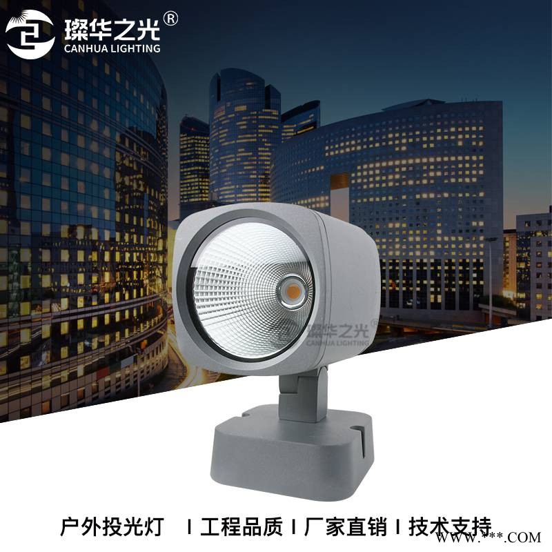 璨华照明cob投射灯户外楼体公园景观草坪插地灯投光灯图1