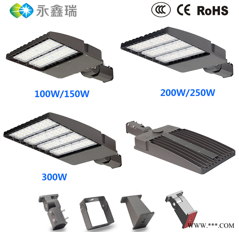 100W鞋盒路灯多款安装头可选LED投光灯图1