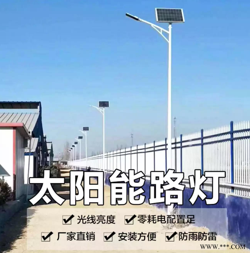 太阳能路灯 黑龙江大兴安岭8米路灯太阳能户外路灯厂图1