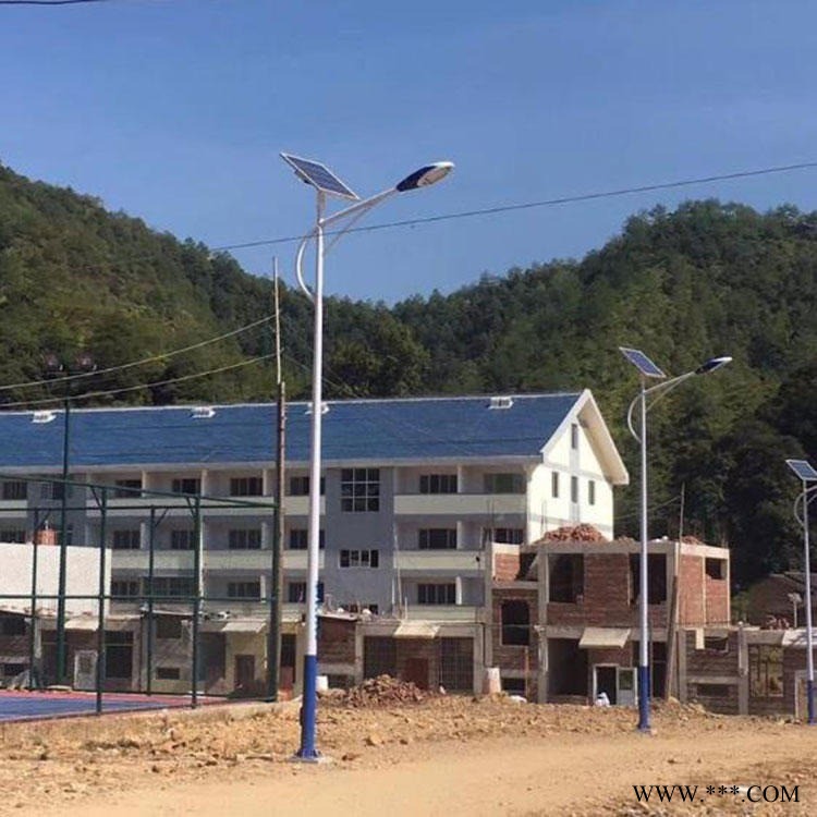 锂电池路灯配置全,厂家直销LED市电路灯,保定唐县农村太阳能路灯,节能环保图1
